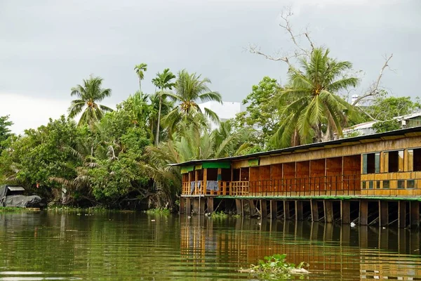 Rive Rivière Vie Can Tho Dans Sud Vietnam — Photo