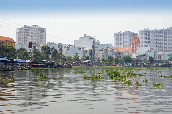 Helyi Külvárosában Chi Minh Város Vietnamban — Stock Fotó