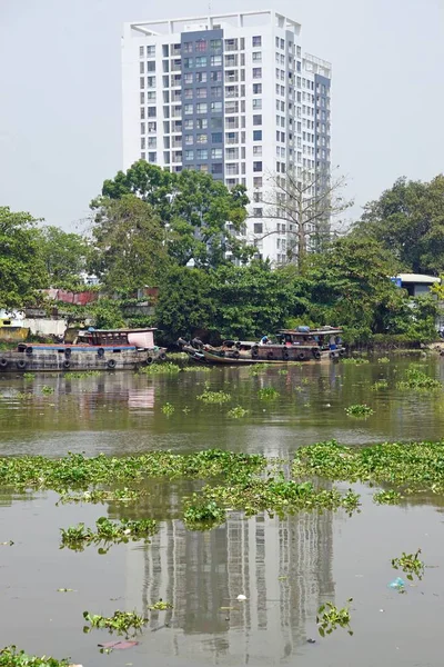 Locali Vivono Nel Sobborgo Chi Minh Città Vietnam — Foto Stock