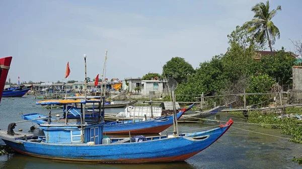 Barcos Pesqueros Puerto Hue Vietnam — Foto de Stock