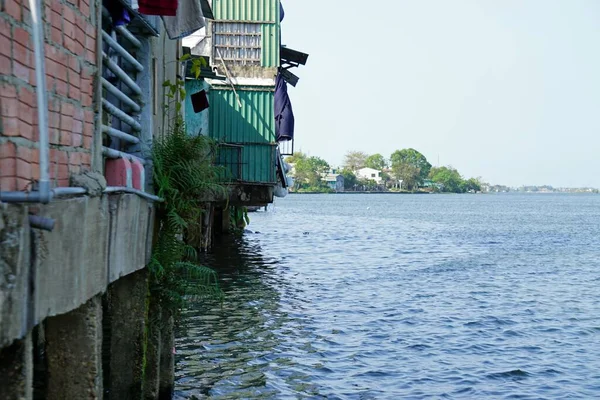 residential area at perfume river in hue