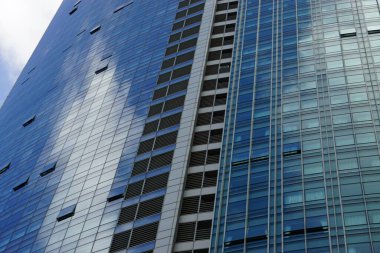 Singapur şehir merkezindeki büyük yeni ofis binaları.