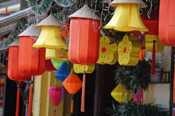 Arquitetura Colorida Tradicional Hoi — Fotografia de Stock