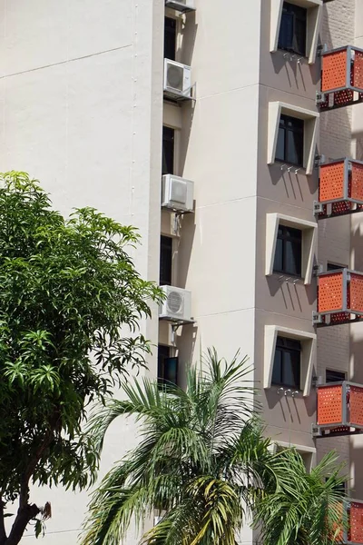 Huge Residential Building Singapores City Center — Stock Photo, Image