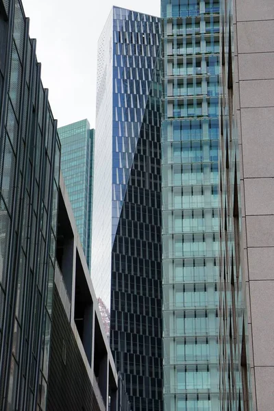 Enormes Edifícios Escritórios Novos Centro Cidade Singapores — Fotografia de Stock