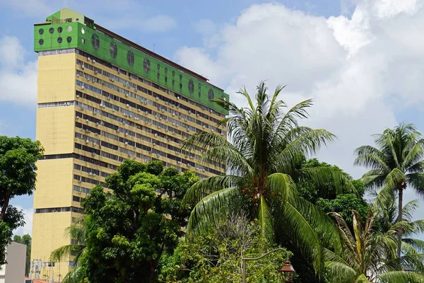 Enorme Edificio Residenziale Nel Centro Singapores — Foto Stock