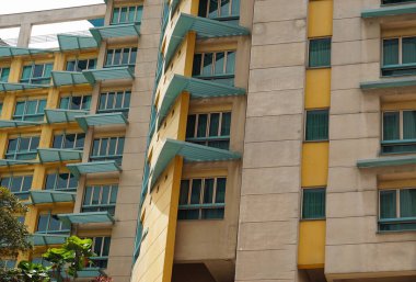 Singapur şehir merkezindeki büyük yeni ofis binaları.