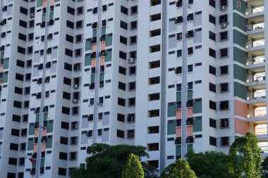 Singapur şehir merkezinde büyük bir yerleşim yeri.