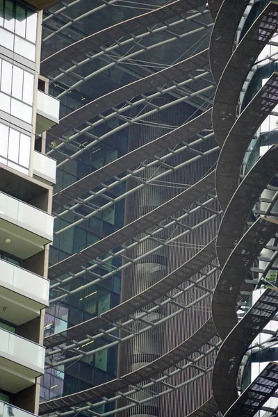 Singapur Şehir Merkezindeki Büyük Yeni Ofis Binaları — Stok fotoğraf