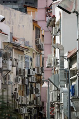 Singapur şehrinin mimari detayları