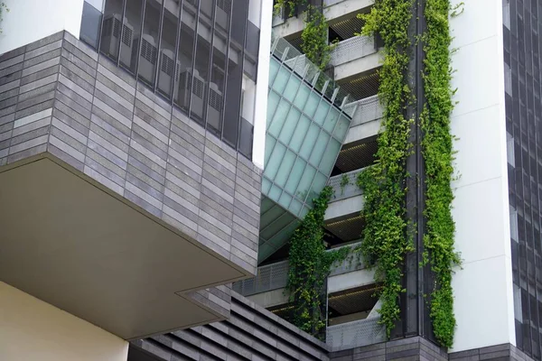 Enormes Edifícios Escritórios Novos Centro Cidade Singapores — Fotografia de Stock