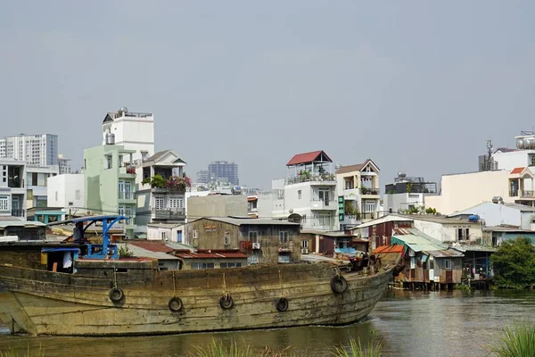 Locales Viven Suburbio Chi Minh Ciudad Vietnam —  Fotos de Stock