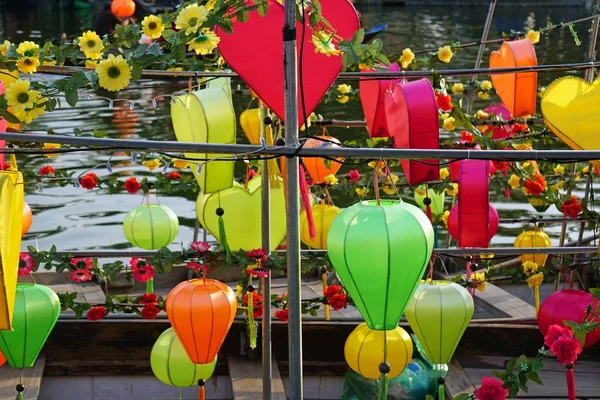 Lanterne Colorée Hoi Vietnam — Photo
