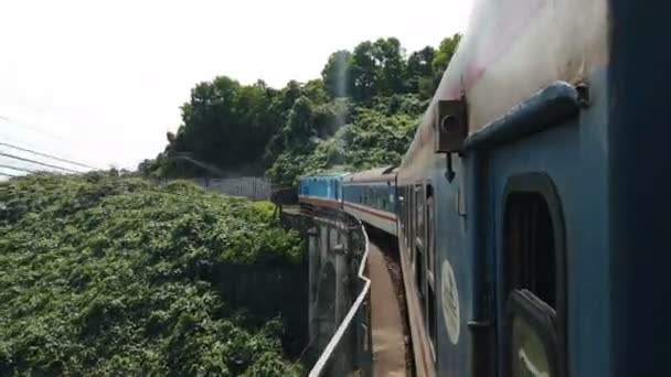 Zugfahrt Von Farbton Nach Danang — Stockvideo