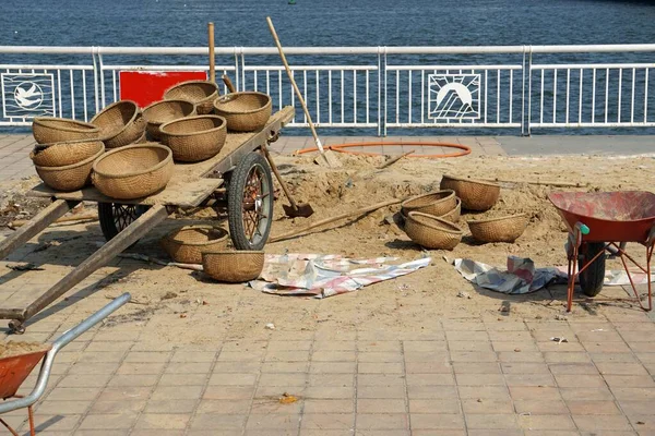 Danang Vietnam Circa February 2020 Construction Area Coast — Stock Photo, Image