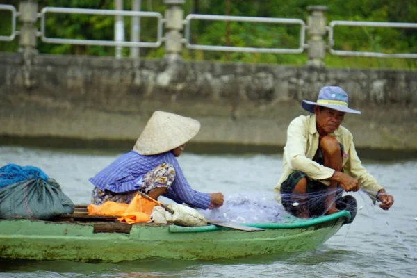 Can Tho Vietnam Circa Febraury 2020 Paseo Barco Por Canción —  Fotos de Stock
