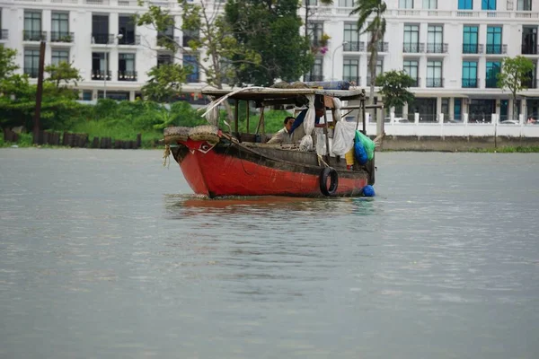 Can Tho Vietnam Circa Febraury 2020 Paseo Barco Por Canción —  Fotos de Stock