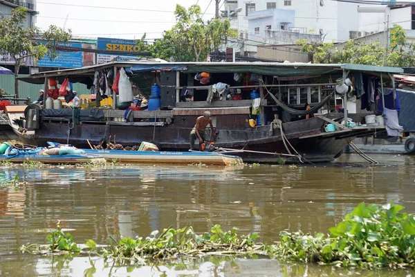 Chi Minh City Vietnam Circa Fevereiro 2020 Morar Subúrbio Rio — Fotografia de Stock