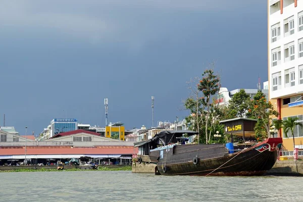 Can Tho Vietnam Circa Febbraio 2020 Giro Barca Sul Fiume — Foto Stock