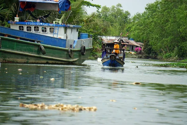Can Tho Vietnam Febraury 2020 Bootsfahrt Auf Dem Song Hau — Stockfoto