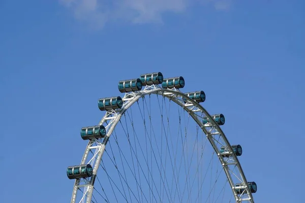 Singapore Cerca Fevereiro 2020 Roda Gigante Vazia Singapore — Fotografia de Stock