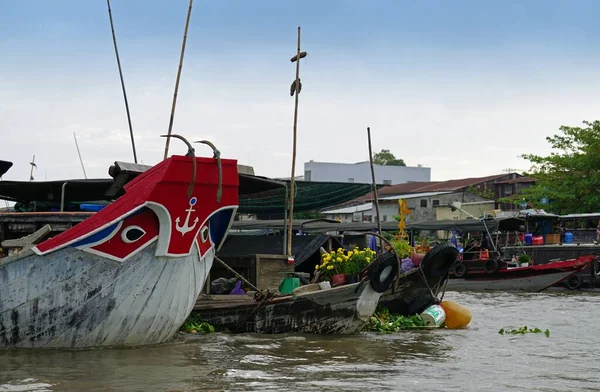 Can Tho Vietnam Februar 2020 Verkäufer Leben Auf Dem Dose — Stockfoto