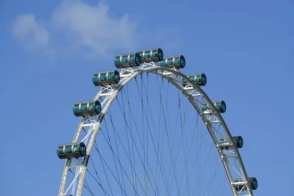 Singapore Cerca Fevereiro 2020 Roda Gigante Vazia Singapore — Fotografia de Stock