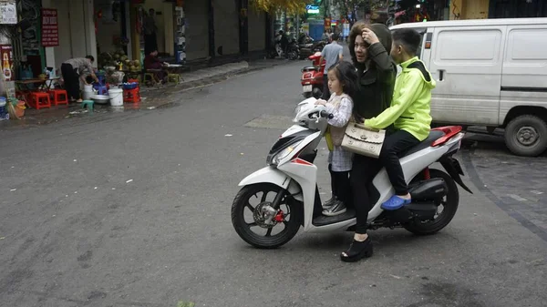 Hanoi Vietnam Vers Janvier 2020 Circulation Moto — Photo