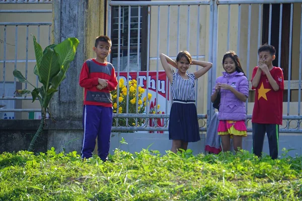 Nyans Vietnam Februari 2020 Enkelt Liv Älvstranden — Stockfoto