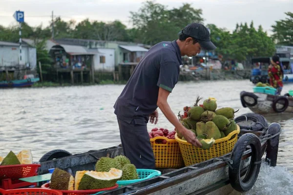Can Tho Vietnam Circa Februara 2020 Vida Los Vendedores Mercado —  Fotos de Stock