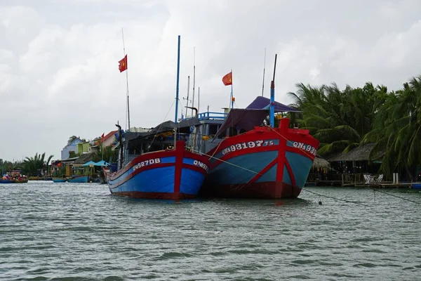 Hue Vietnam Circa Gennaio 2020 Flottiglia Pesca Colorata — Foto Stock