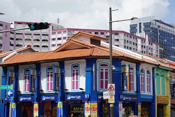 Szczegóły Architektury Miasta Singapore — Zdjęcie stockowe