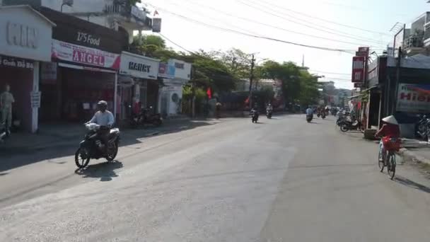 Hoi Vietnam Januar 2020 Reger Verkehr Den Straßen Von Hoi — Stockvideo