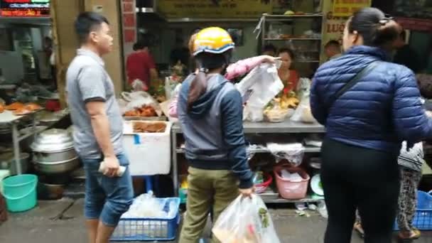 Hanói Vietnã Por Volta Janeiro 2020 Frango Fresco Mercado Local — Vídeo de Stock