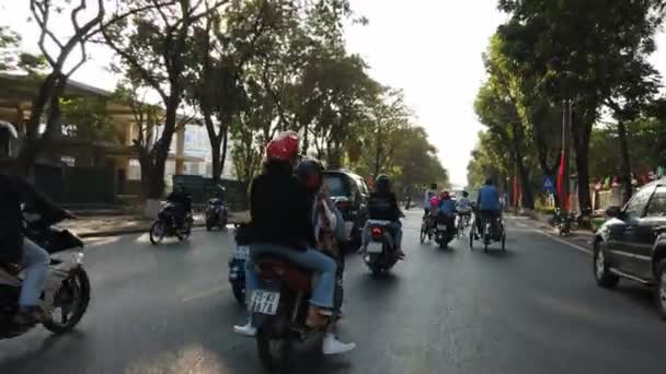 Tint Vietnam Circa Februari 2020 Tuk Tuk Tour Door Tint — Stockvideo