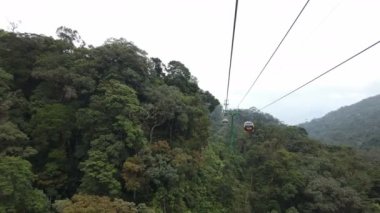 Bana Hills, Vietnam, takriben febraury 2020: dağlarda teleferik turu