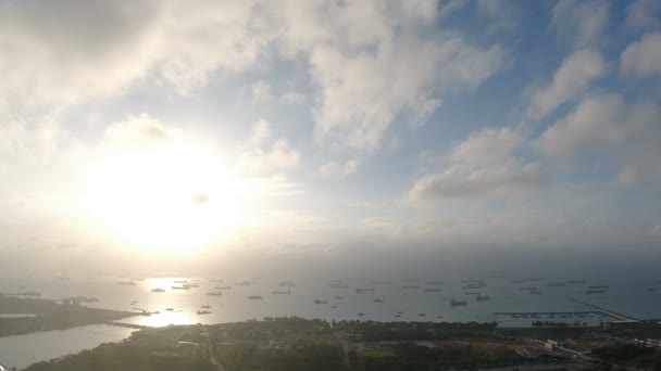 Singapura Cerca Março 2020 Vista Panorâmica Sobre Cidade Singapura — Vídeo de Stock