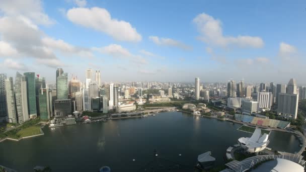 Singapur Circa Marzo 2020 Vista Panorámica Del Puerto Singapur — Vídeos de Stock