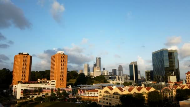 Singapur Circa Marzo 2020 Vista Panorámica Ciudad Singapur — Vídeos de Stock