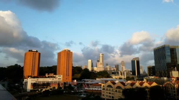 Singapur Circa Marzo 2020 Vista Panorámica Ciudad Singapur — Vídeos de Stock