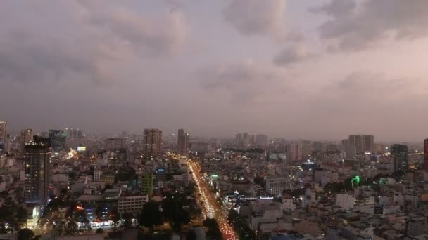 Місто Мін Єтнам Приблизно Лютий 2020 Зайняті Вулиці Міста Мін — стокове відео