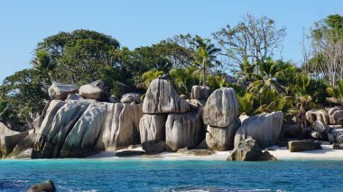 Seyşel Adaları 'ndaki inanılmaz tropikal manzara