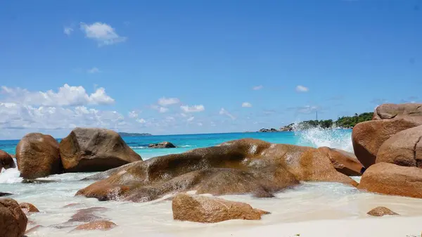 Úžasná Tropická Krajina Seychelských Ostrovech — Stock fotografie