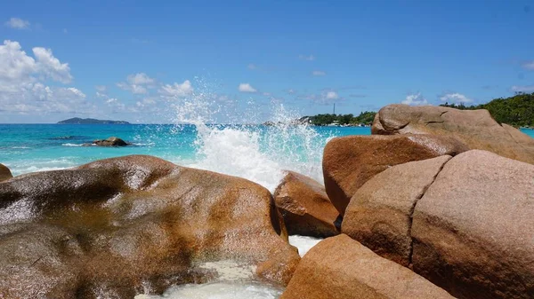 セイシェル諸島の素晴らしい熱帯の風景は — ストック写真