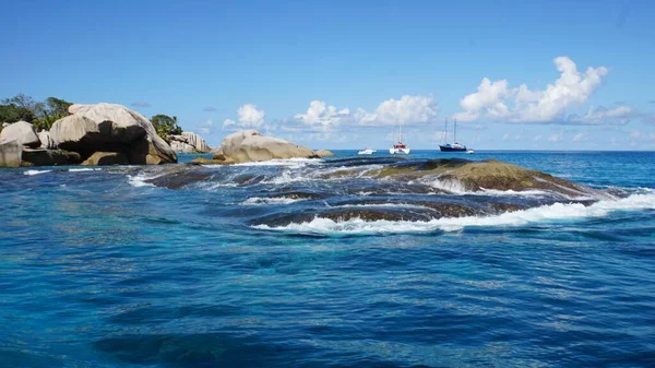 Amazing Tropical Landscape Seychelles Islands — Stock Photo, Image