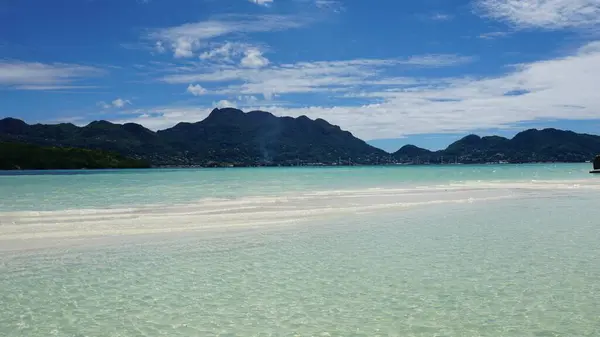 Paysage Tropical Incroyable Sur Les Îles Seychelles — Photo