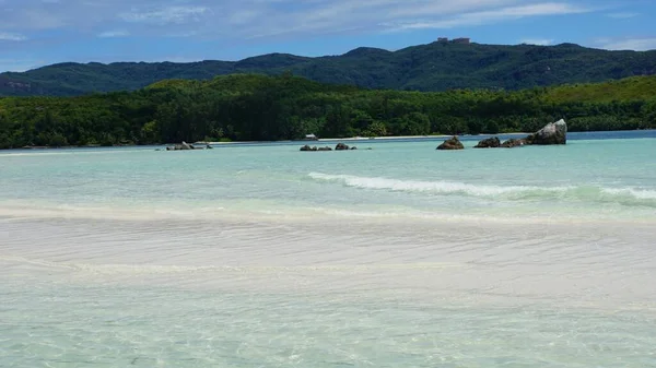 Incrível Paisagem Tropical Nas Ilhas Seicheles — Fotografia de Stock