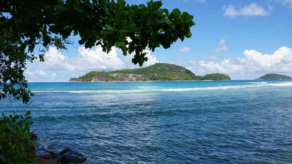 Increíble Paisaje Tropical Las Islas Seychelles — Foto de Stock