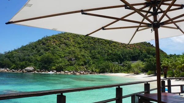 Praslin Seychelles Janvier 2015 Point Vue Panoramique Sur Une Île — Photo