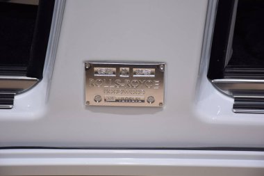 Cenevre, İsviçre - 05 Mart 2019: Rolls Royce Phantom Genişletilmiş Tekerlek Tabanı - Cenevre Uluslararası Otomobil Fuarı 2019
